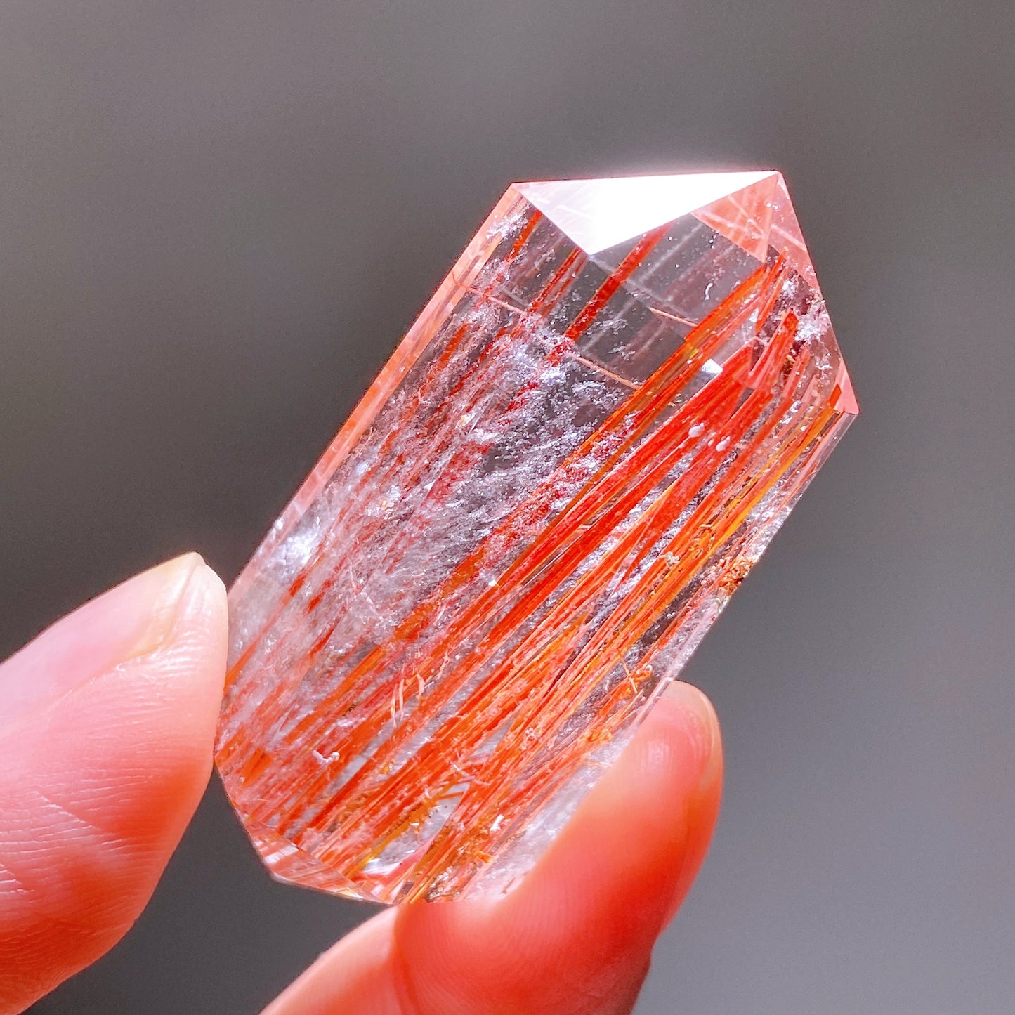 Unique Red Rutilated Quartz DT Point Crystal Healing Bulk Wholesale