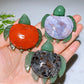 2.0"-2.2" Crystal Turtle with Green Aventurine Base Crystal Healing Bulk Wholesale