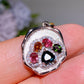 925 Silver Rainbow Tourmaline Paw Pendant Crystal Healing Bulk Wholesale