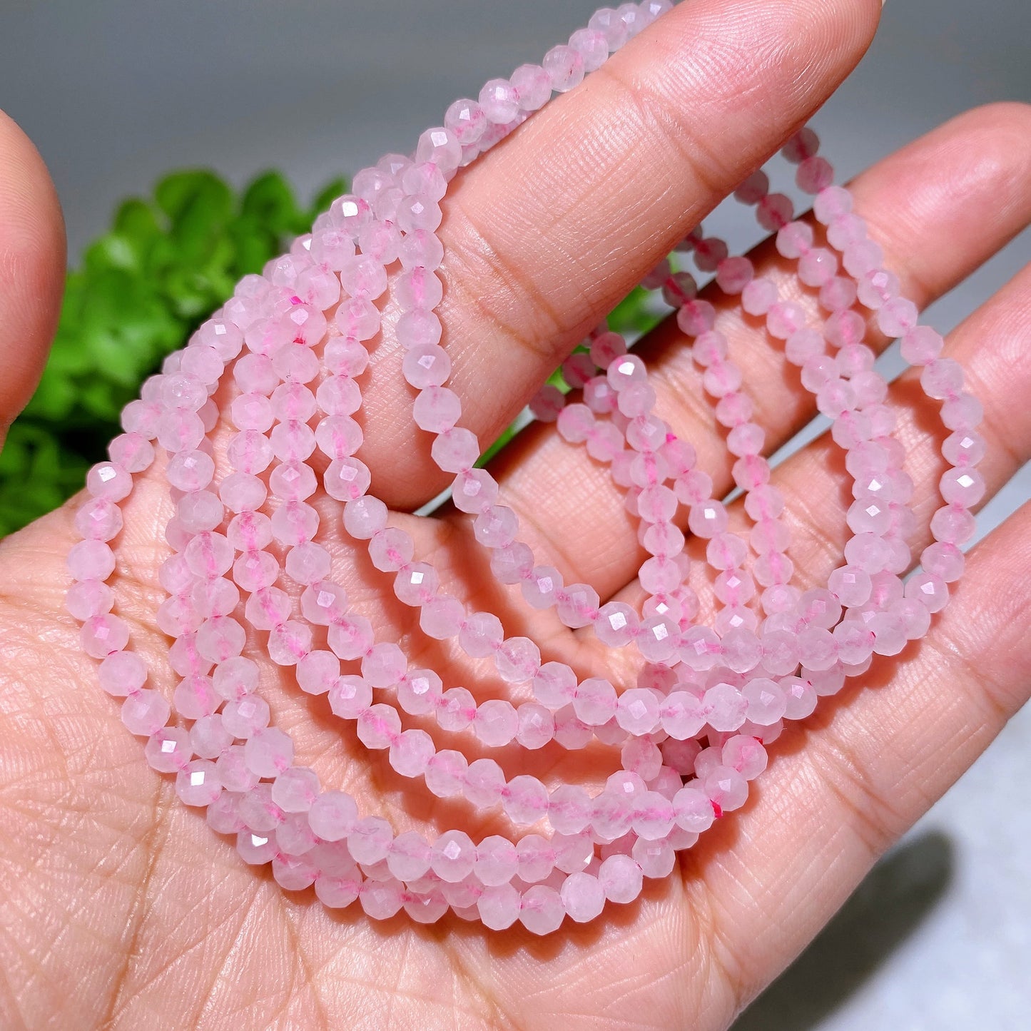 4mm Faceted Crystal Bracelet Crystal Healing Bulk Wholesale