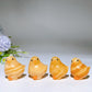 1.5" Orange Calcite Hen Carving Crystal Healing Bulk Wholesale