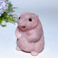 2.3" Pink Opal Marmot Carving Crystal Healing Bulk Wholesale