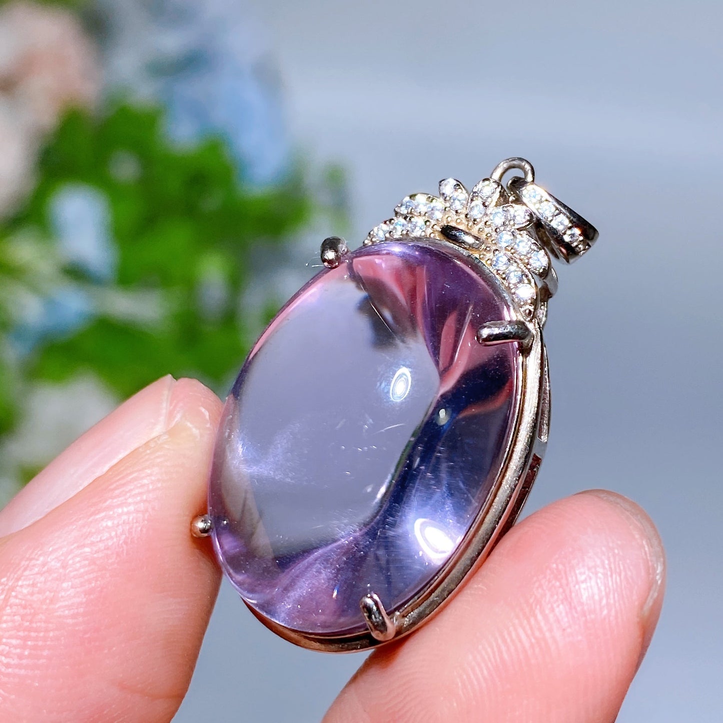 Sterling Silver Crystal Pendant Crystal Healing Bulk Wholesale