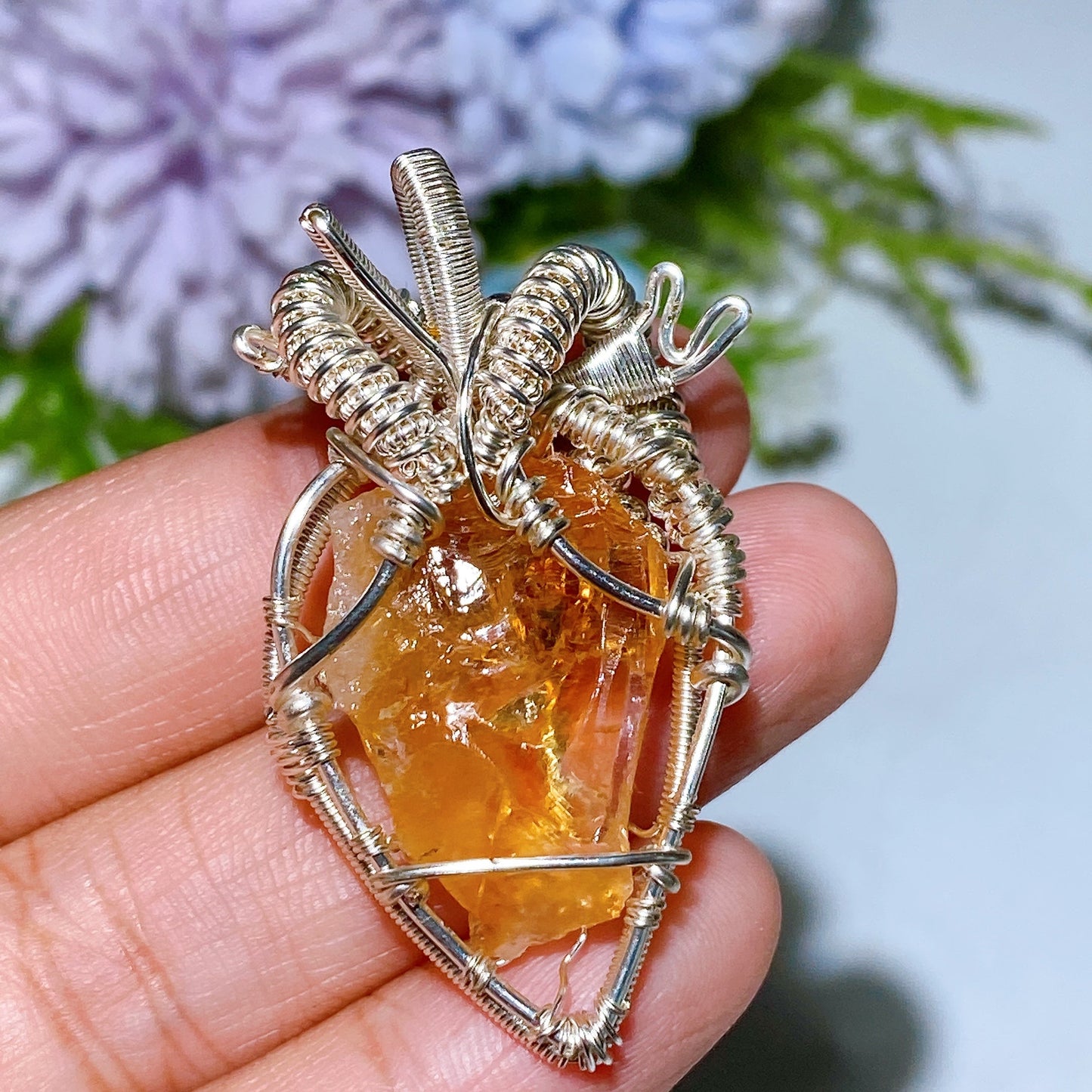 Cooper Wrapping Crystal Pendant Crystal Healing Bulk Wholesale