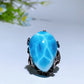 Sterling Silver Larimar Ring Crystal Healing Bulk Wholesale