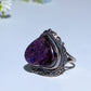 Sterling Silver Sugilite Heart Ring Crystal Healing Bulk Wholesale