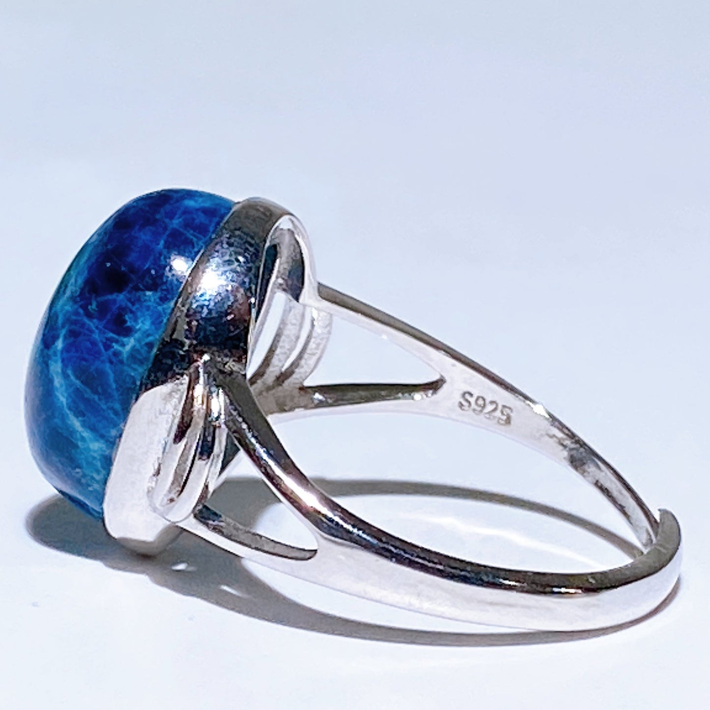 Sterling Silver UV Reactive Hackmanite Ring Crystal Healing Bulk Wholesale