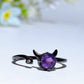 925 Silver Crystal Devil Ring Crystal Healing Bulk Wholesale