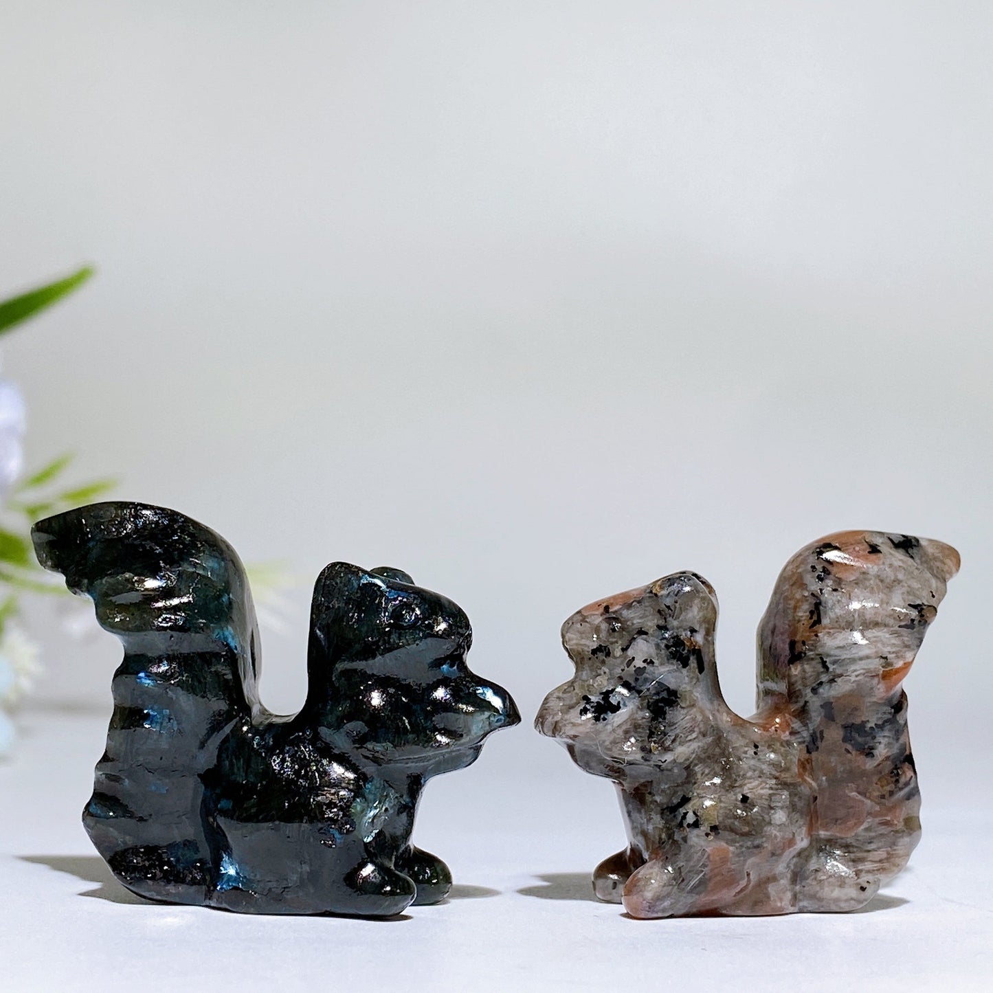 1.6" Crystal Squirrel Carving Crystal Healing Bulk Wholesale