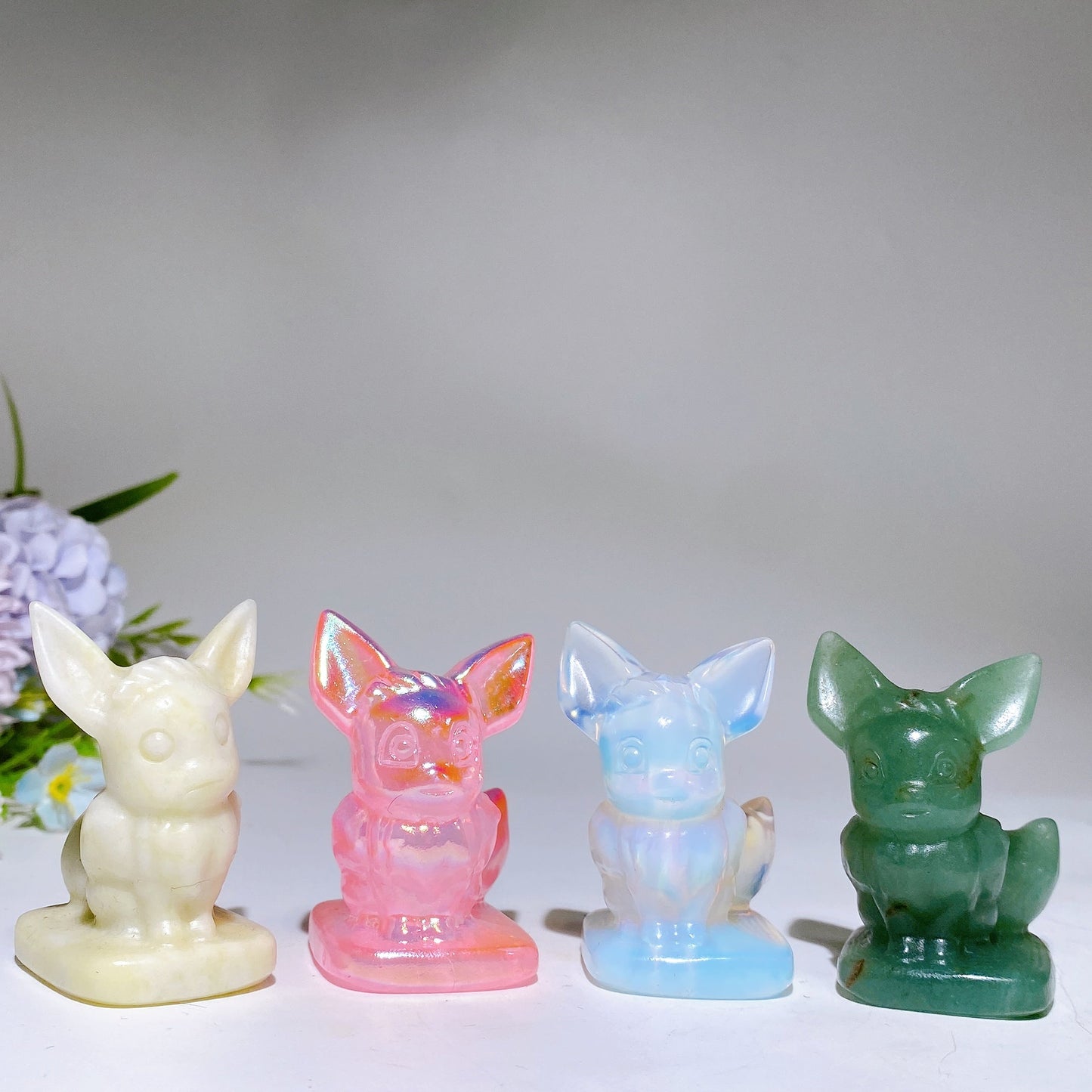 2.0" Crystal Eevee Carving Crystal Healing Bulk Wholesale