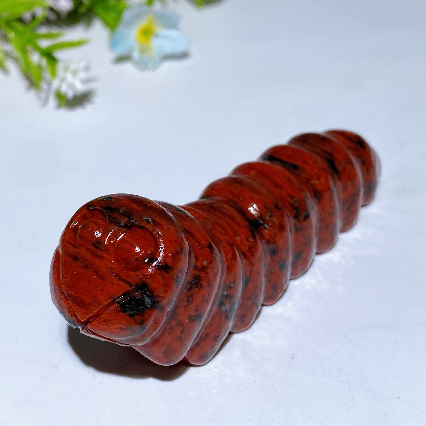 9cm Crystal Caterpillar Carving Crystal Healing Bulk Wholesale