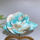 Hemimorphite Peny Flower Carving with Stand Crystal Healing Bulk Wholesale