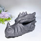 4.1" Schungite Dragon Head Carving Crystal Healing Bulk Wholesale