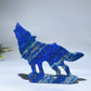 3.5" Lapis Wolf Carving Slab Crystal Healing Bulk Wholesale