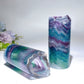 11-13cm Rainbow Fluorite Cylinder Candle Free Form Crystal Healing Bulk Wholesale