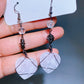 Alloy Metal Wrapped Crystal Heart Earrings Crystal Healing Bulk Wholesale