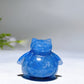 1.1" Blue Aventurine Snorlax Pokemon Carving Crystal Healing Bulk Wholesale