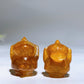 1.2" Golden Healer Pysduck Pokemon Carving Crystal Healing Bulk Wholesale
