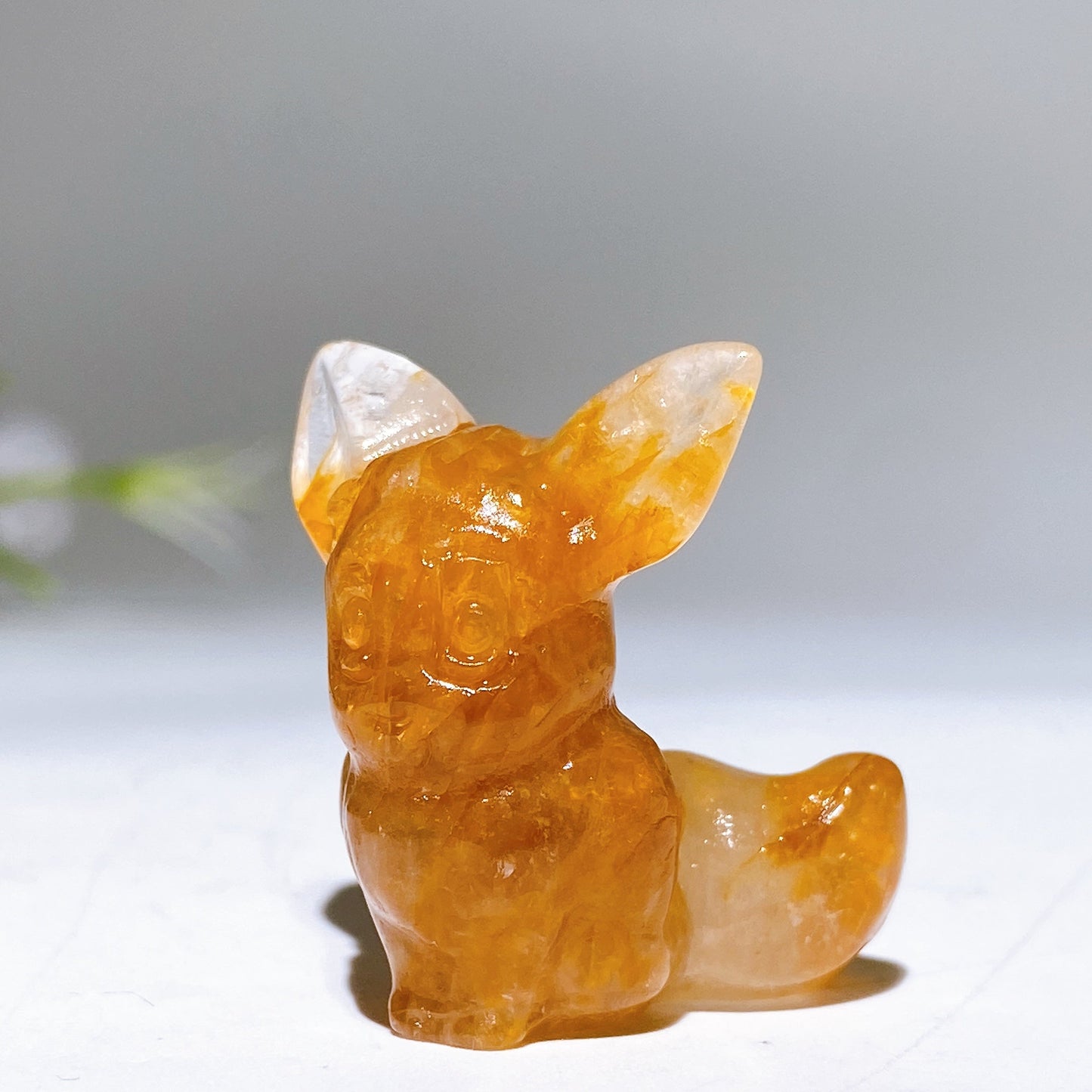 1.1" Golden Healer Eevee Pokemon Carving Crystal Healing Bulk Wholesale