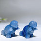 1.4" Blue Aventurine Squirtle Pokemon Carving Crystal Healing Bulk Wholesale