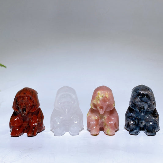 1.6" Crystal Ghost Carving Crystal Healing Bulk Wholesale