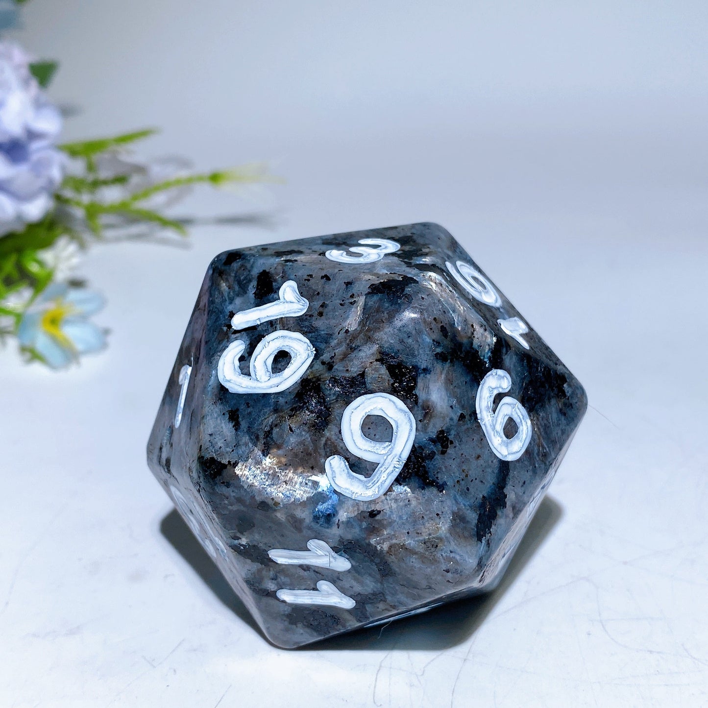 2.4" Crystal Twenty Faces Dice Carving Crystal Healing Bulk Wholesale