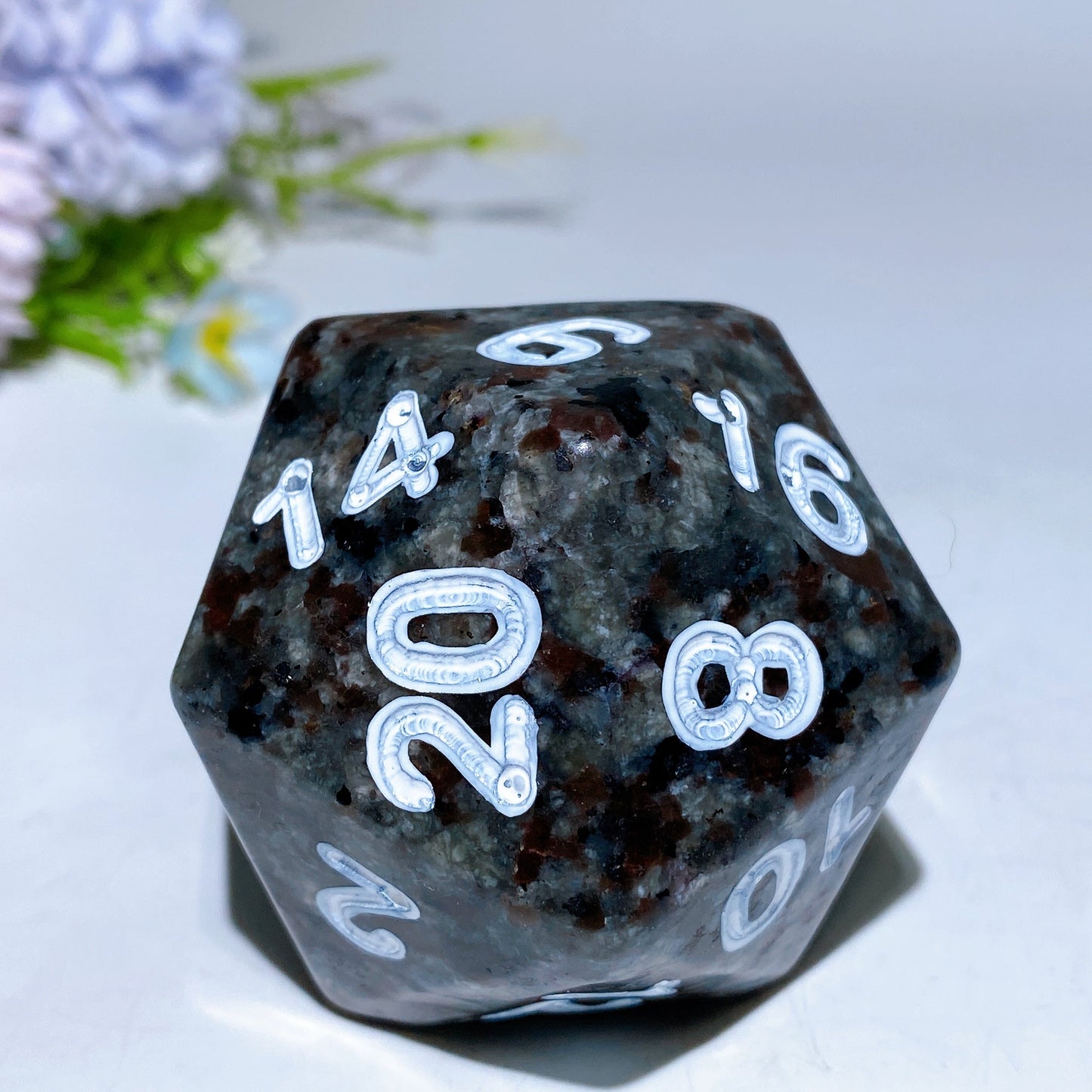 2.4" Crystal Twenty Faces Dice Carving Crystal Healing Bulk Wholesale