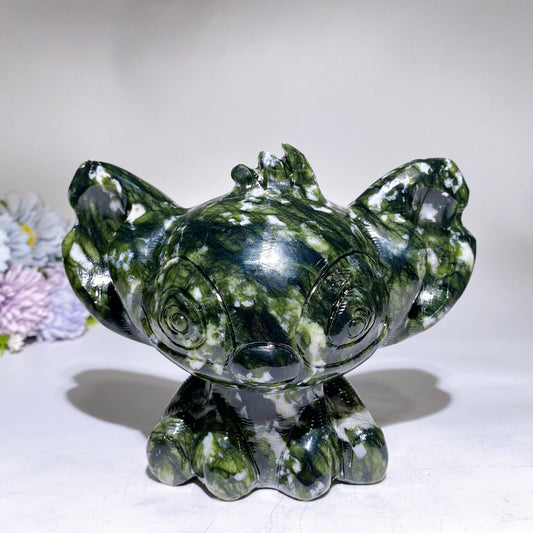 16cm Jade Sepentine Stitch Carving Crystal Healing Bulk Wholesale