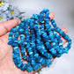 5-9mm Blue Apatite Chips Bracelet Crystal Healing Bulk Wholesale