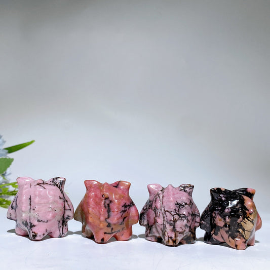 1.3" Rhodonite Gengar Carving Crystal Healing Bulk Wholesale