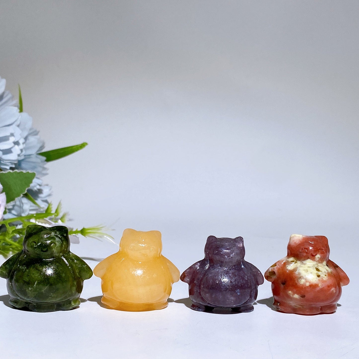 1.2" Crystal Snorlax Carving Crystal Healing Bulk Wholesale