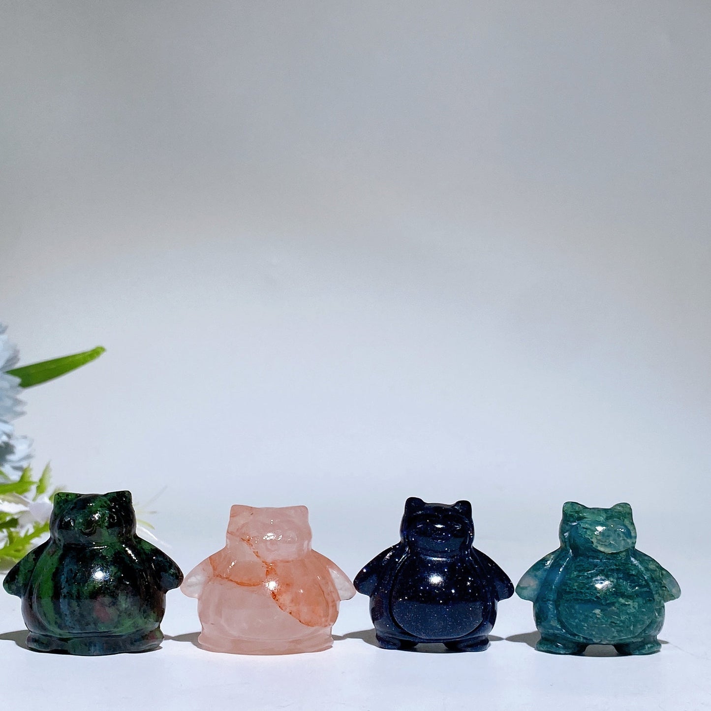 1.2" Crystal Snorlax Carving Crystal Healing Bulk Wholesale