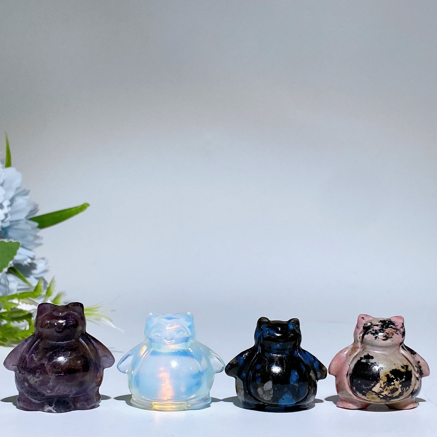 1.2" Crystal Snorlax Carving Crystal Healing Bulk Wholesale