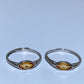 925 Silver Faceted Citrine Ring Crystal Healing Bulk Wholesale