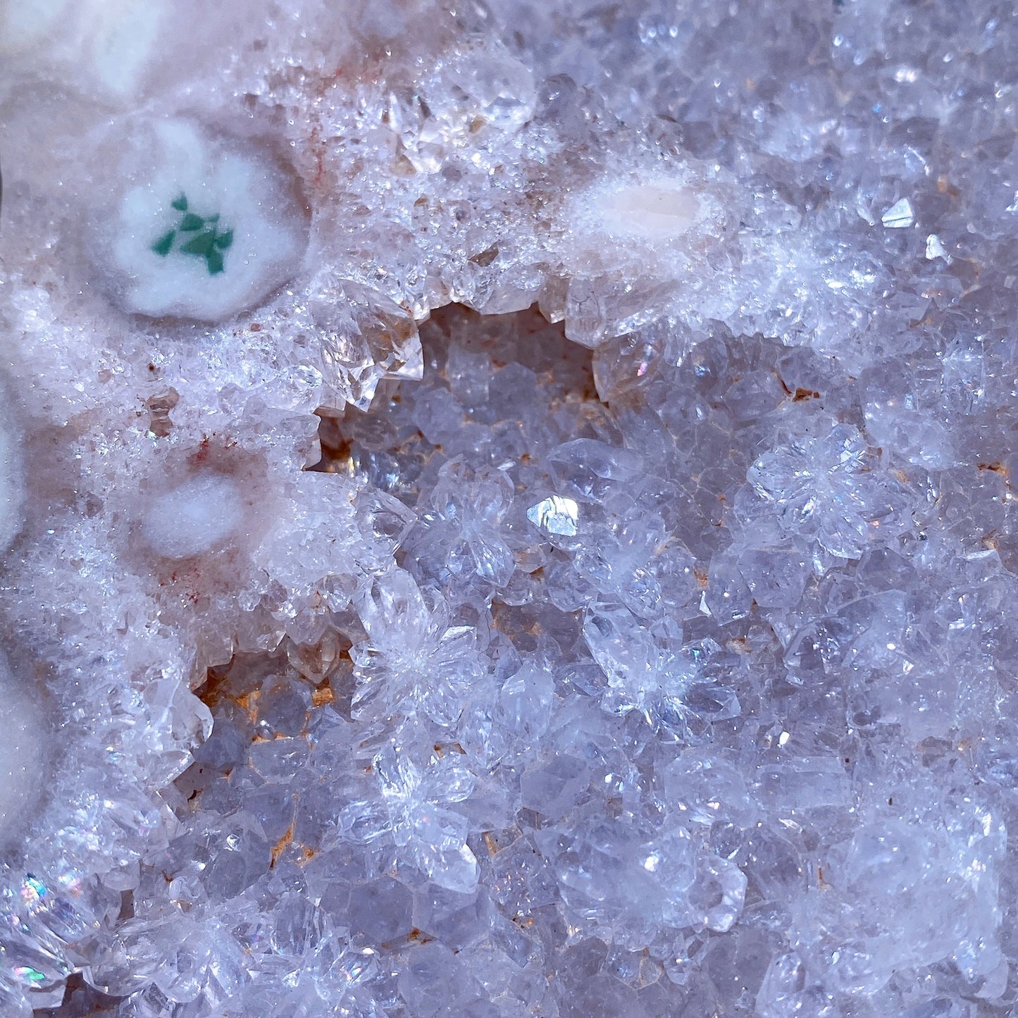 Pink Amethyst Cluster Moon Shape Carving Crystal Healing Bulk Wholesale