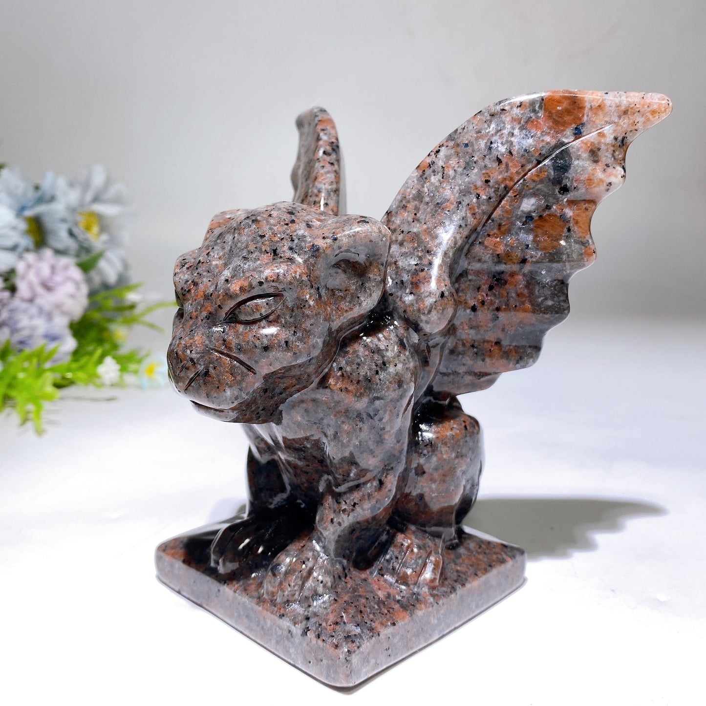 13cm Yooperlite Gargyle Carving Crystal Healing Bulk Wholesale