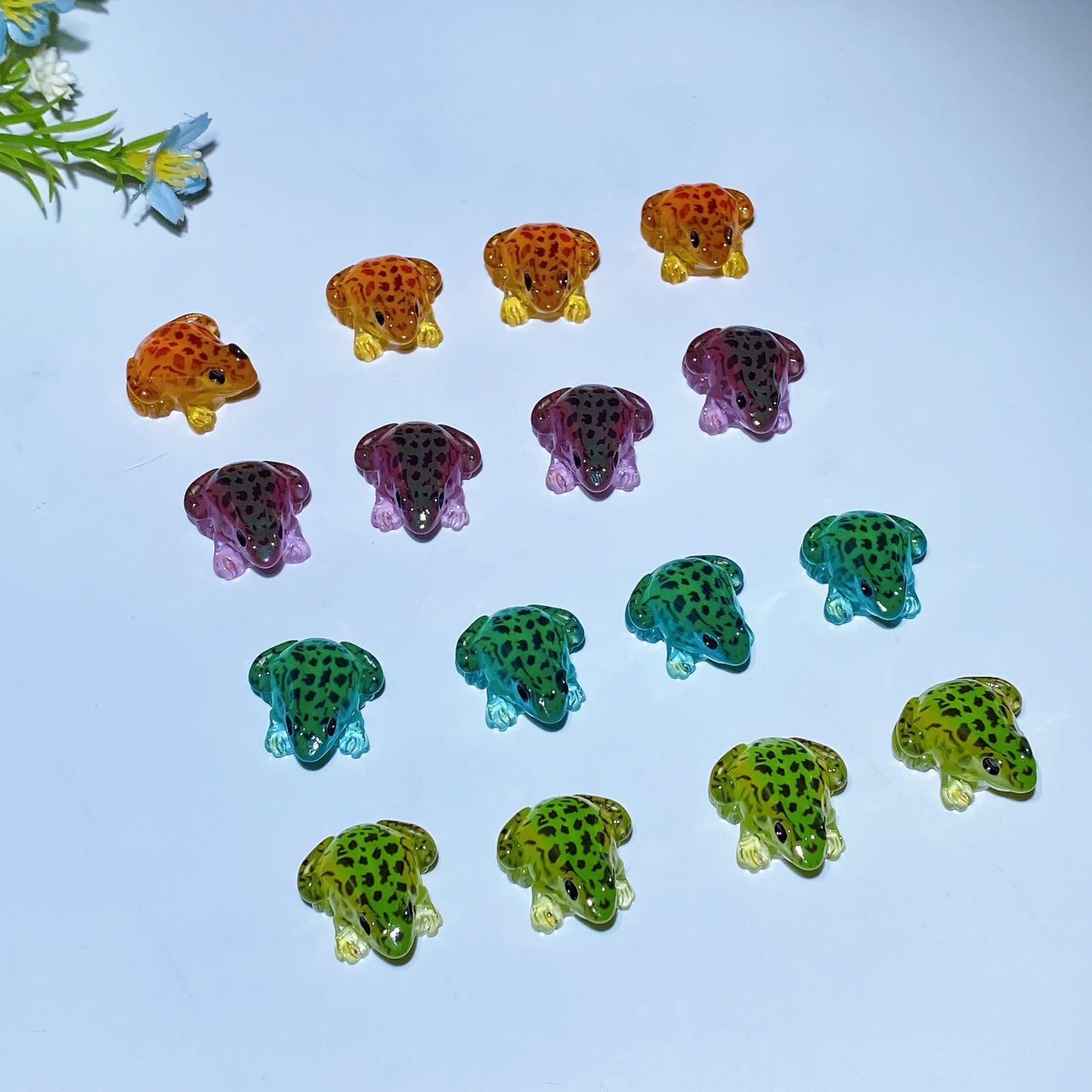 Luminous Frog Carving Crystal Healing Bulk Wholesale