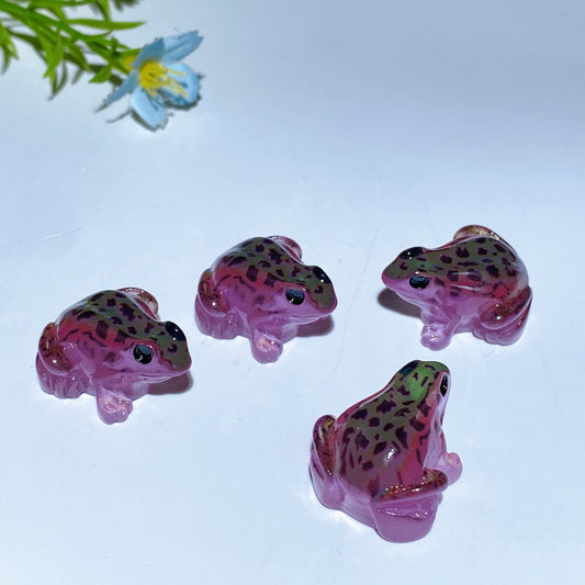 Luminous Frog Carving Crystal Healing Bulk Wholesale