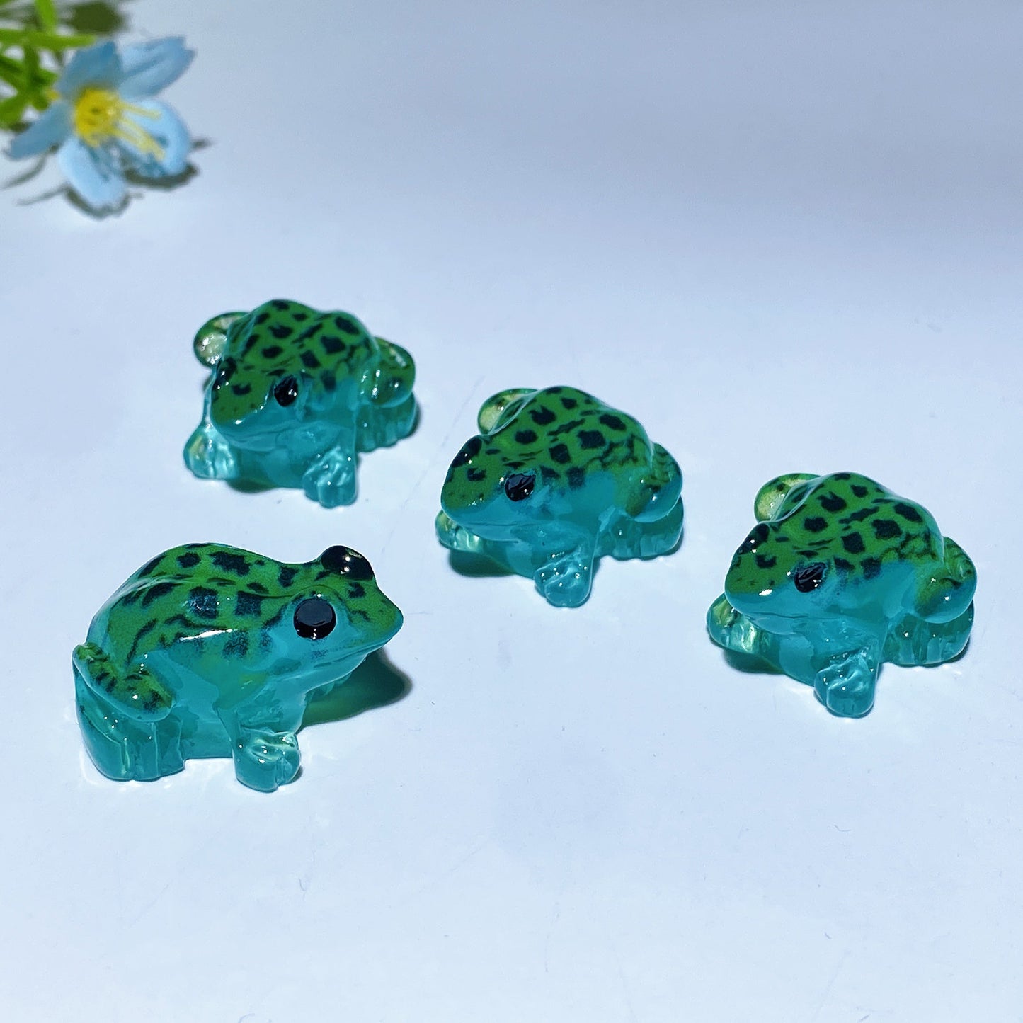 Luminous Frog Carving Crystal Healing Bulk Wholesale