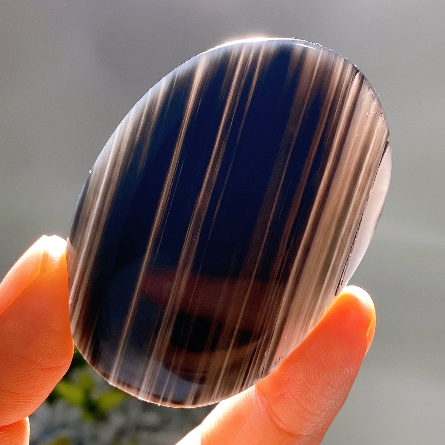 2.4" Midnight Lace Obsidian Palm Crystal Healing Bulk Wholesale