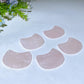2.2" Rose Quartz Kitty Head Guasha Board Crystal Healing Bulk Wholesale
