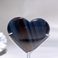 2.8"-3.1" Midnight Lace Obsidian Heart Carving with Stand Crystal Healing Bulk Wholesale