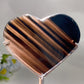 2.8"-3.1" Midnight Lace Obsidian Heart Carving with Stand Crystal Healing Bulk Wholesale