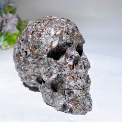 3.7"-3.9" Yooperlite Labradorite Skull Carving Crystal Healing Bulk Wholesale