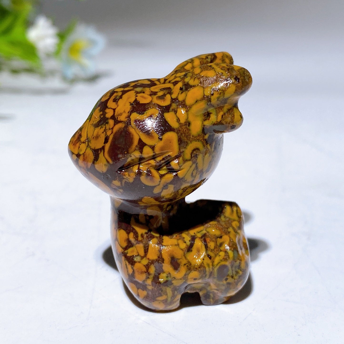 1.5" Crystal Deer Carving Crystal Healing Bulk Wholesale