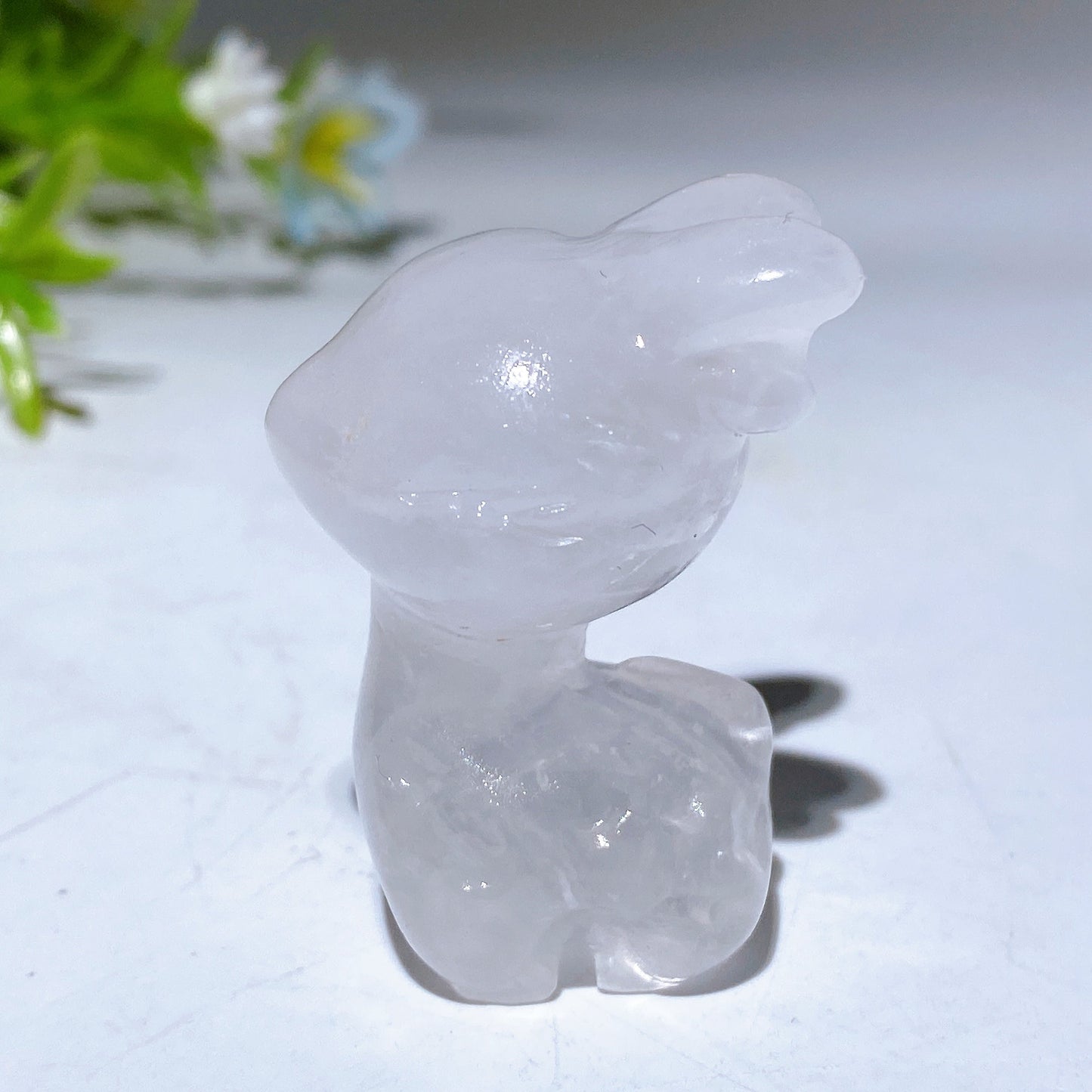 1.5" Crystal Deer Carving Crystal Healing Bulk Wholesale