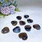 4cm UV Reactive Volcanic Agate Heart Carving Crystal Healing Bulk Wholesale