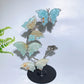 21cm Natrual Butterfly Sphere Holder Crystal Healing Bulk Wholesale