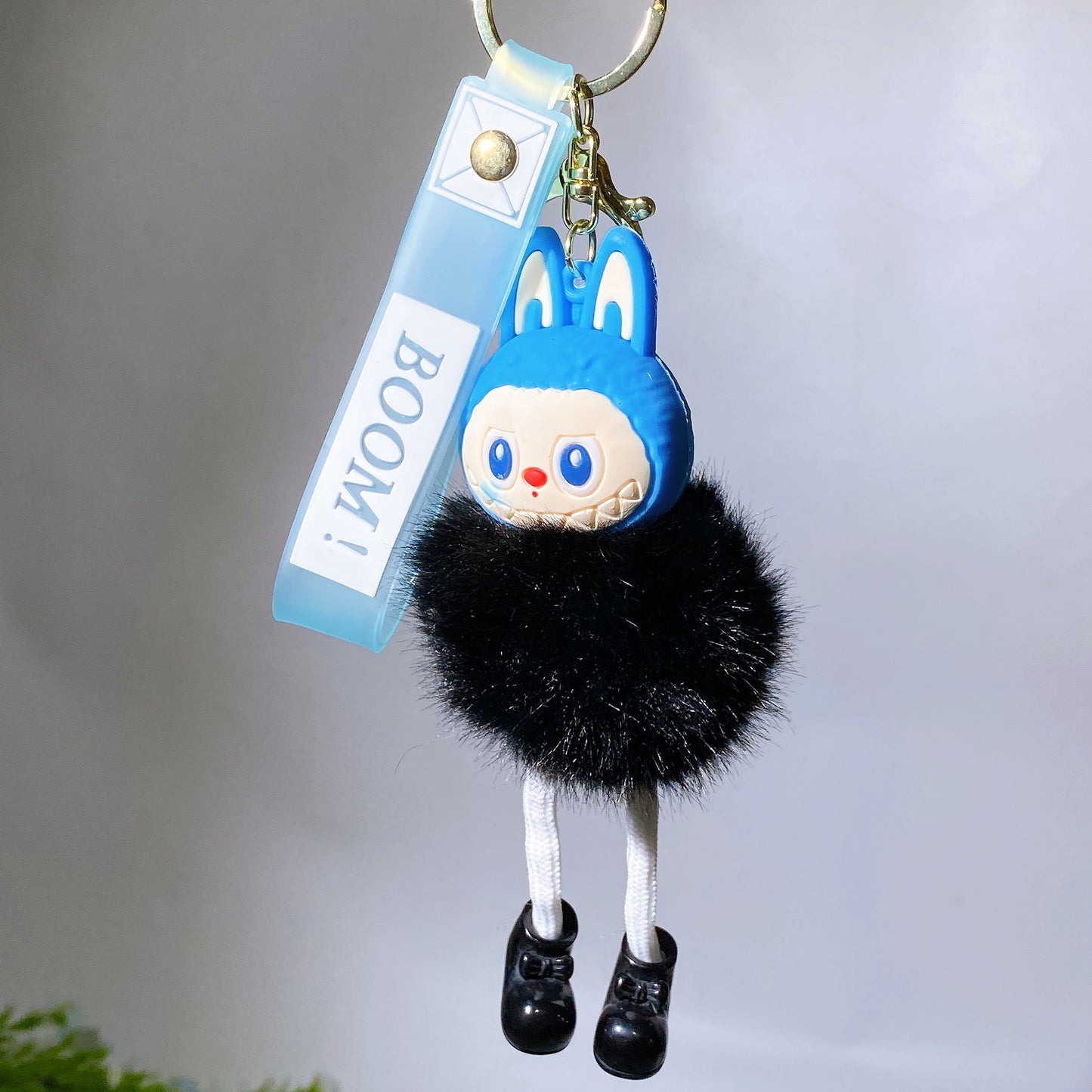 Resin Plush Labubu Key Chain Crystal Healing Bulk Wholesale