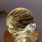62mm Unique Golden Rutilated in Smoky Quartz Sphere Crystal Healing Bulk Wholesale